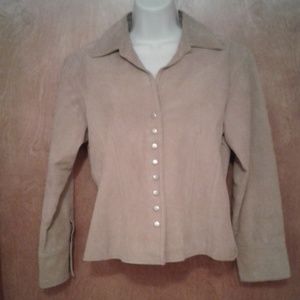Suede leather jacket by Colwater Creek